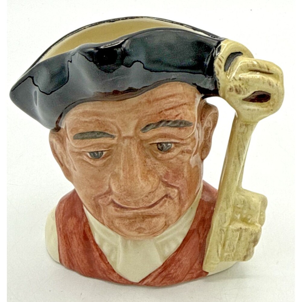 Vintage Royal Doulton Toby Character Jug GAOLER Williamsburg D6577 Small 4”